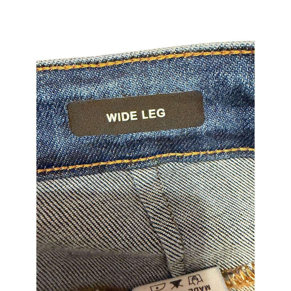Judy Blue Wide Leg Cargo Jeans Womens 18W Med Wash Solid Stretch Utility Denim - Picture 7 of 14